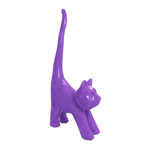 Statue Chat Animaux Resine - 205cm - Violet