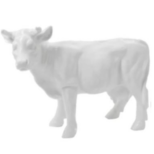 Statue Vache Animaux Resine - 50cm - Blanc