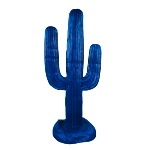 Statue de Cactus en Résine Animaux - 185 cm - Bleu Nuit