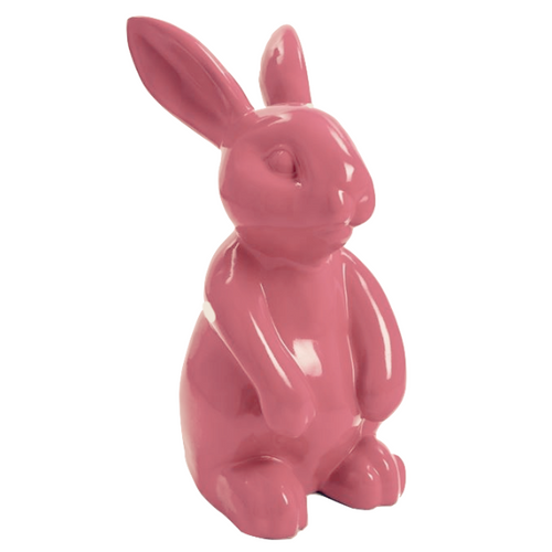 Statue de Lapin en Résine - 60cm - Rose Pâle