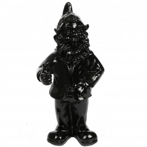 Statue de Nain en Résine - 30 cm - Édition Noire