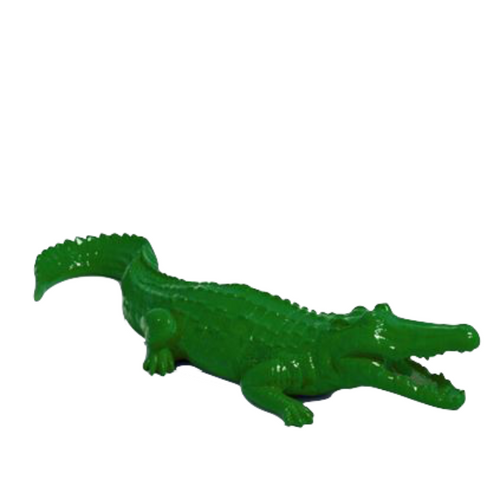 Statue Crocodile Animaux Resine - 70cm - Vert