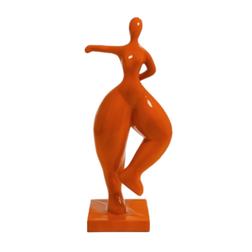 Statue Femme Nana Oeuvre Resine - 135cm - Orange