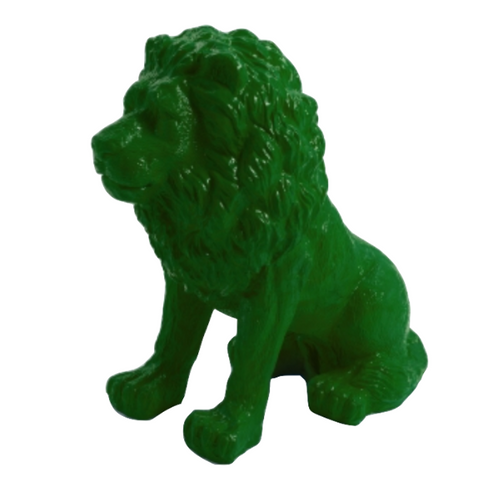 Statue Lion Animaux Resine - 65cm - Vert