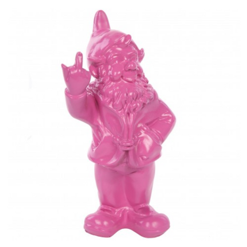 Statue de Nain en Résine - 33 cm - Rose Pâle