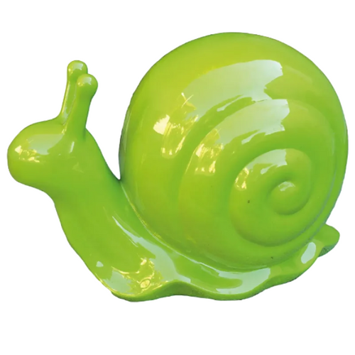 Statue d'Escargot en Résine - 50 cm - Couleur Vert Pomme