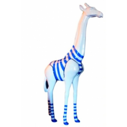 Statue Girafe Animaux Resine - 210cm - Marin Bleu