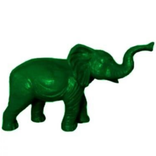 Statue Elephant Animaux Resine - 185cm - Vert