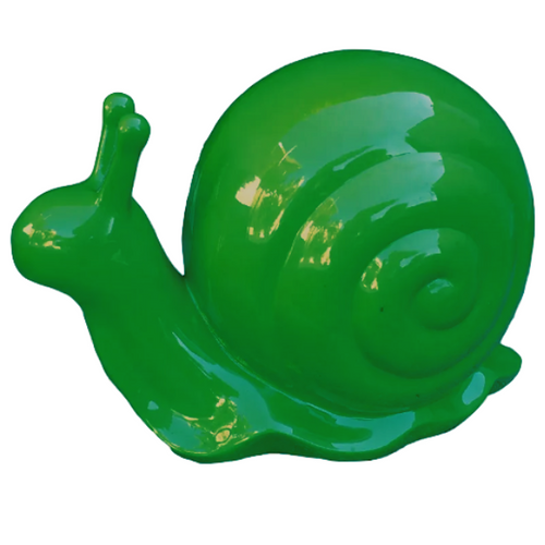 Statue Décorative Escargot en Résine - 50cm - Couleur Verte