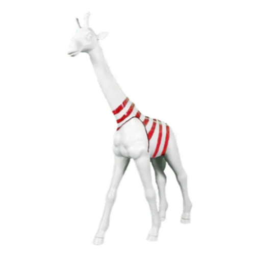 Statue Girafe Animaux Resine - 150cm - Marin Rouge