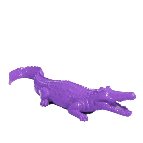 Statue Crocodile Animaux Resine - 70cm - Violet