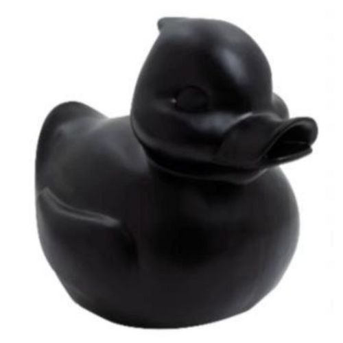 Statue Décorative de Canard en Résine - 45cm - Couleur Noire