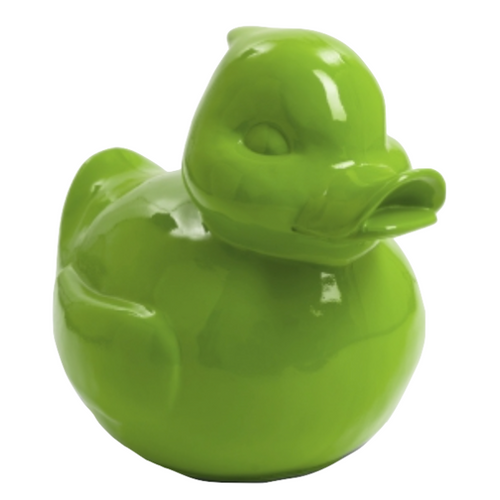 Statue Décorative de Canard en Résine - 45cm - Vert Pomme