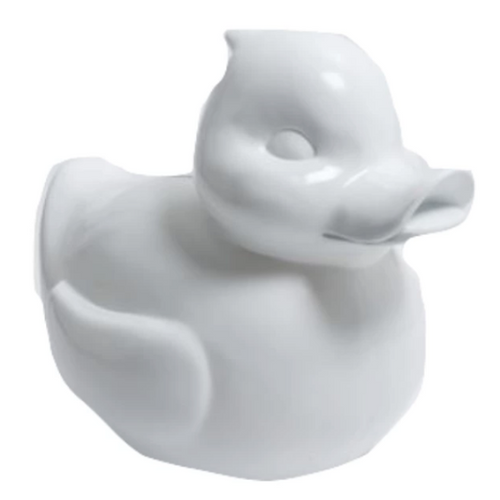 Statue Élégante de Canard en Résine - 65cm - Couleur Blanche