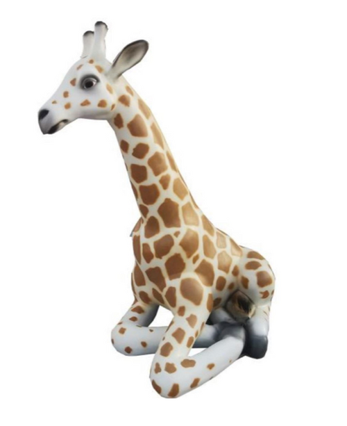 Statue de Girafe en Résine - 90 cm - Finition Naturelle