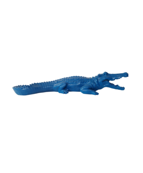 Statue Crocodile Animaux Resine - 130cm - Bleu