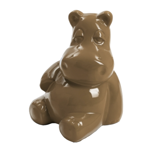 Figurine d'Hippopotame en Résine - 15cm - Brun