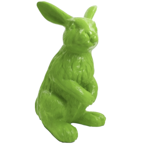 Statue de Lapin en Résine - 115 cm - Couleur Vert Pomme