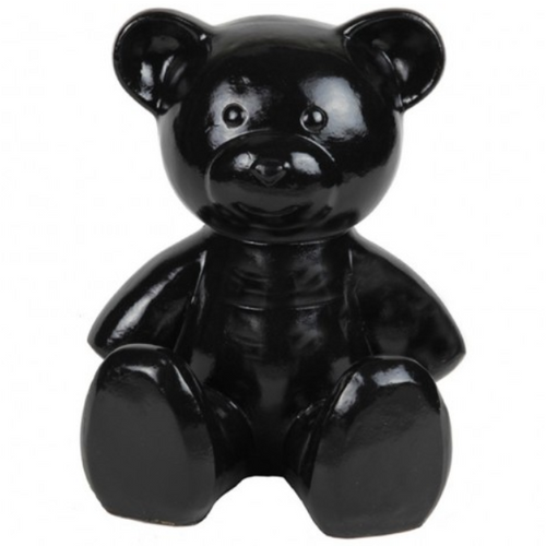 Statue en Résine d'Ours Noir - 35 cm - Décoration Animale