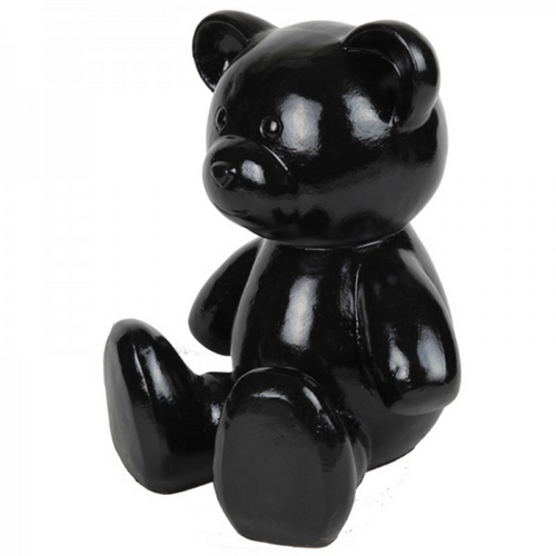 Statue en Résine d'Ours Noir - 35 cm - Décoration Animale