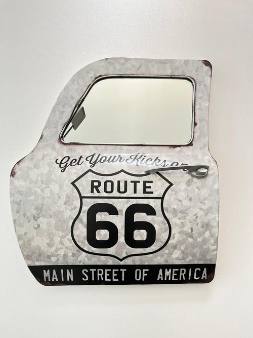 PORTIÈRE MÉTAL ROUTE 66 H.50CM - PORTIÈRE DECORATIVE