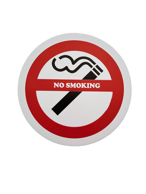 PLAQUE MÉTAL NO SMOKING 30X30 CM - PLAQUE DECORATIVE