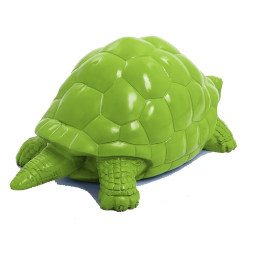 Statue Tortue Animaux Resine - 110cm - Vert Pomme