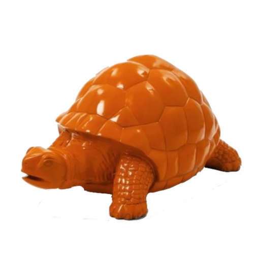 Statue Tortue Animaux Resine - 110cm - Orange