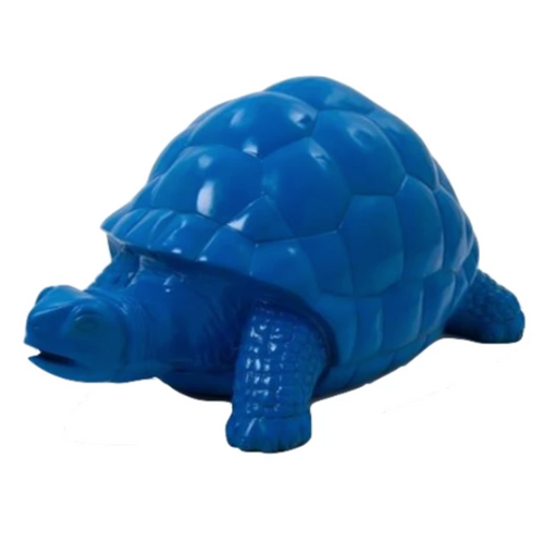 Statue Tortue Animaux Resine - 110cm - Bleu Nuit