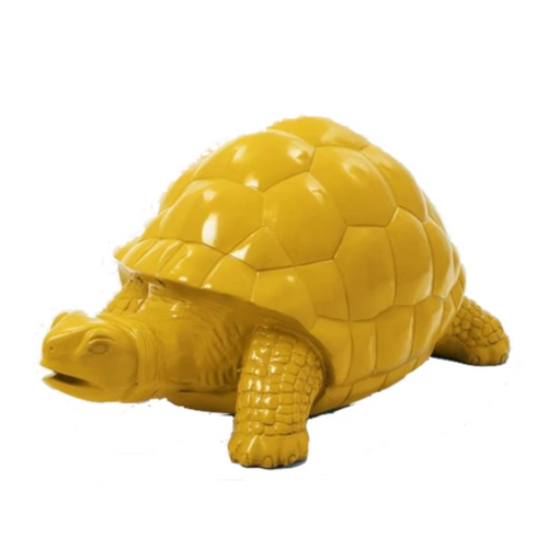 Statue Tortue Animaux Resine - 110cm - Jaune