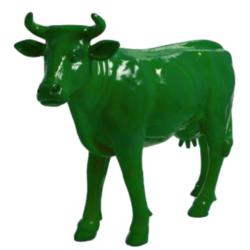 Statue Vache Animaux Resine - 140cm - Vert