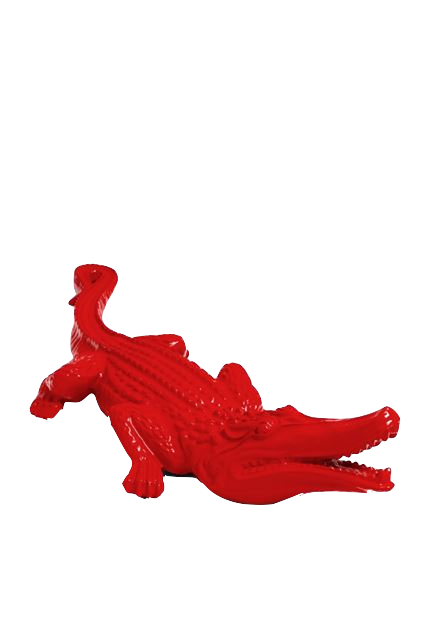 Statue Crocodile Animaux Resine - 120cm - Rouge